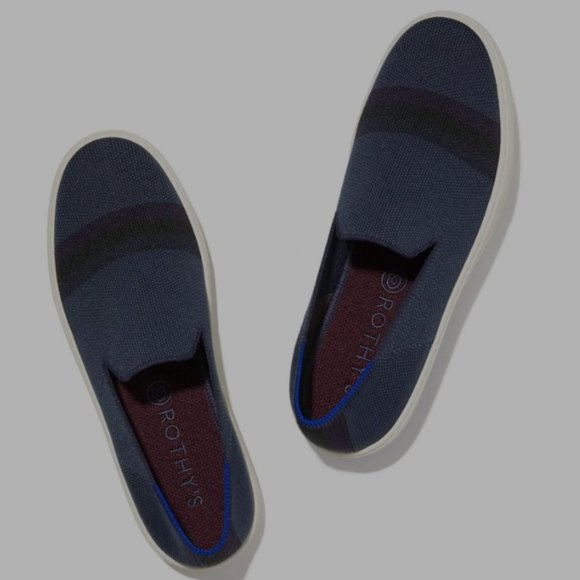 Rothy's Shoes - Rothy's Slip on Sneakers Blue Striped 7.5 shoes